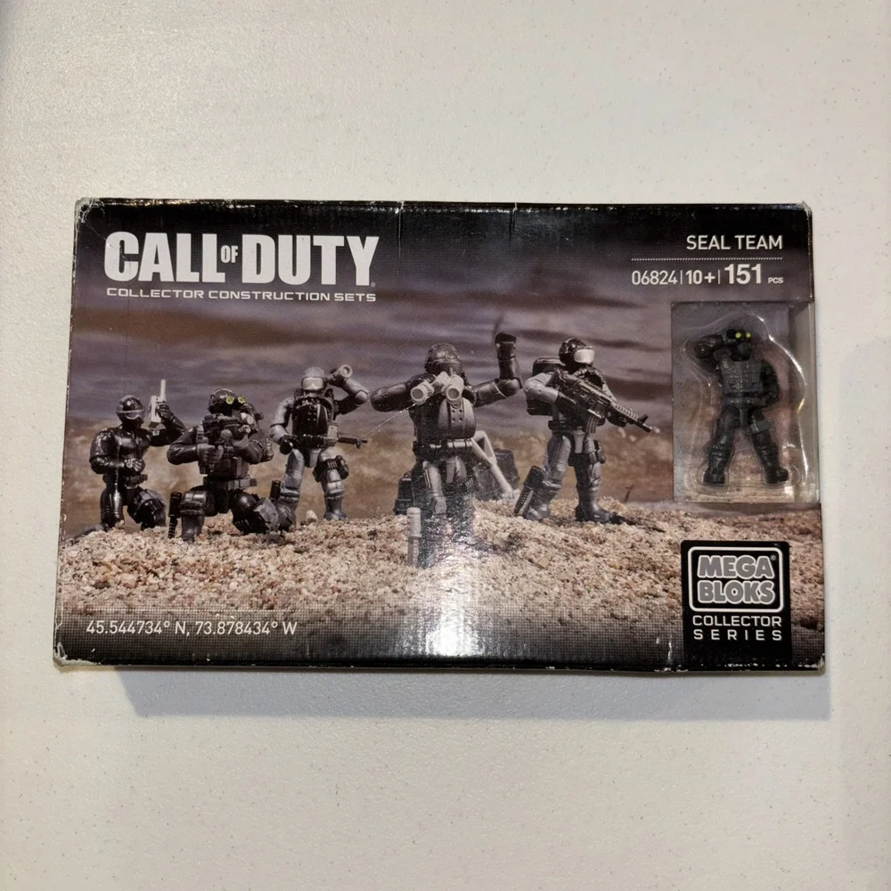 Mega‎ Bloks SEAL TEAM CNF10 06824 Call of Duty Building Collector Set Toy Rare